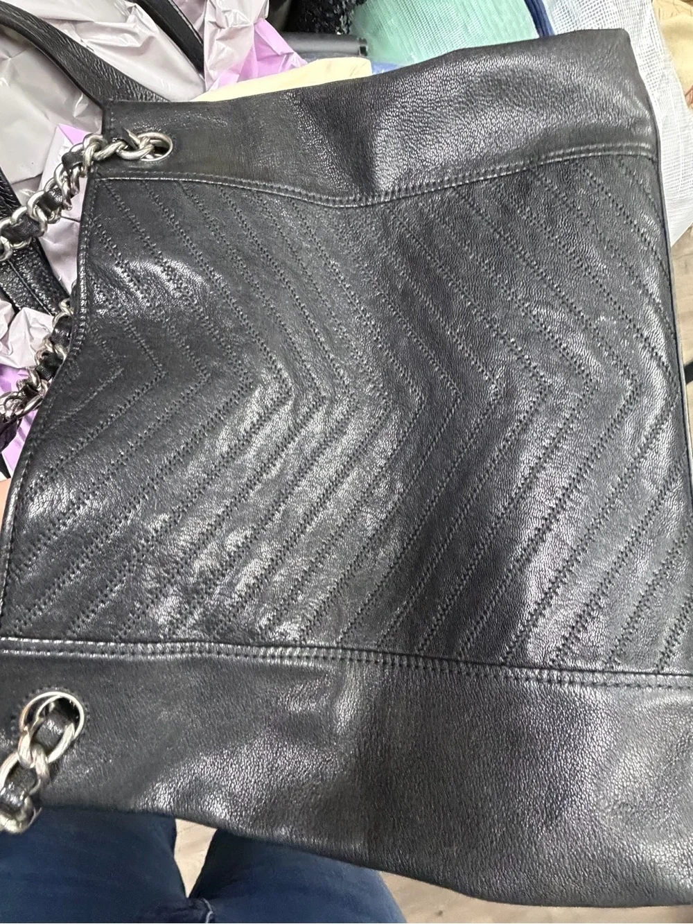 Tory Burch Fleming Chevron Tote